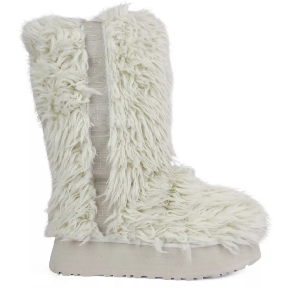 UGG FLUFF MOMMA Sugar Faux Fur Tall Boots -Limited Edition